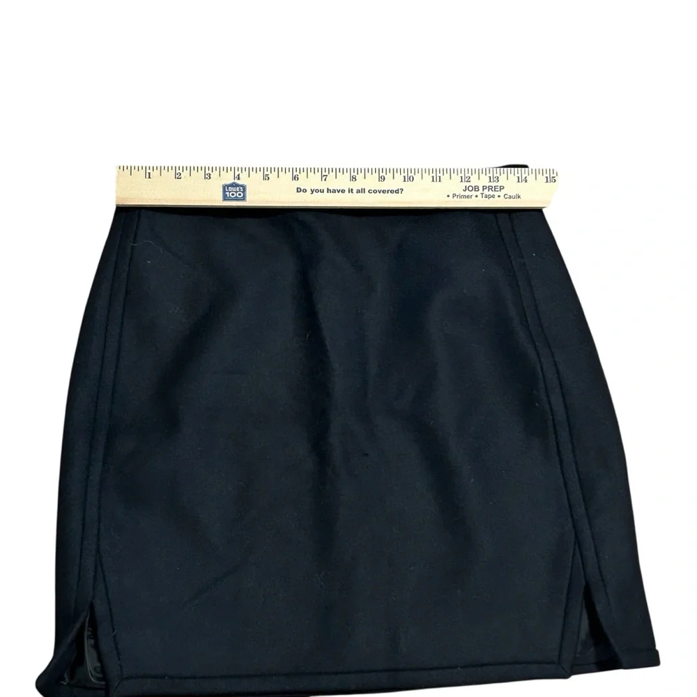 New J. Crew 100% Wool Black Skirt Lined Size 4 NWT